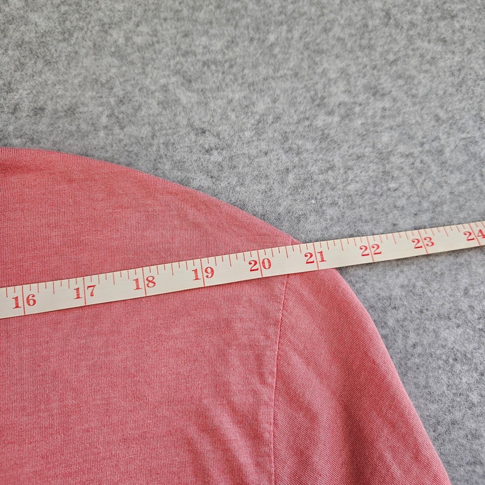 JOHNNIE-O | Mens Med Pink Long Sleeve Cotton Modal Pocket T-Shirt Surfer Logo - Picture 13 of 15